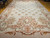 Mid 20th Century Oversized Aubusson Design Carpet in Light Taupe, Sage Green, Brown, Pink, The Persian Knot, SKU 1029