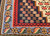 Vintage Persian Senneh Kilim 4x6 | Indigo Medallion Ivory | In-Room View