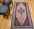 Vintage Persian Senneh Kilim 4x6 | Indigo Medallion Ivory | In-Room View 7
