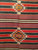 Vintage Turkish Kilim 5x10 | Flatweave Geometric | Center Section Detail