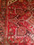 Vintage Persian Heriz Rug 7x10 | Brick Red Medallion | In-Room View