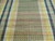 Vintage American Amish Rag Runner in Stripe Pattern in Green, Yellow, Blue, The Persian Knot, SKU 1550
