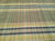 Vintage American Rag Runner 2x6 | Handwoven Stripe | Border Detail