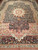 Antique Persian Kerman Lavar Rug 12x14 | Floral Field | Full View on Floor