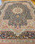 Vintage Persian Kerman Lavar Rug in Millefleur Floral Pattern in Blue, Ivory, Turquoise, Pink, The Persian Knot Gallery, SKU 1213