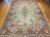 Vintage Oversized Persian Kerman Rug | Pale Green | In-Room View 8