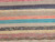 Vintage American Rag Rug in Stripe Pattern in Ivory, Blue, Pink, Green, Red , The Persian Knot, SKU 1597