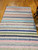Vintage American Rag Rug 5x7 | Multicolor Stripe | Full View on Floor