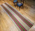 Vintage American Rag Runner 2x6 | Handwoven Stripe | Border Detail