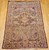 19th Century Persian Kerman Lavar Area Rug in Medallion Pattern in Pale Yellow, Red, The Persian Knot, SKU 1329