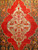 Antique Turkish Oushak Rug 4x6 | Art Nouveau Era | Top Section Detail