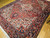 Antique Persian Heriz Rug 9x11 | Ivory Medallion Red | In-Room View 7