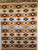 Antique Navajo Rug | Geometric, Natural Dyes | Full View on Floor