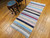 Vintage American Rag Rug 3x6 | Earth Tone Band | In-Room View