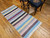 Vintage American Rag Rug 3x6 | Earth Tone Band | Lower Section Detail