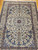 Vintage Persian Nain in Floral Pattern with Silk Highlights in Ivory, Pale Blue, Green, French Blue, Red, Caramel,  The Persian Knot, SKU 1227