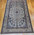 Vintage Persian Nain in Floral Pattern with Silk Highlights in Ivory, Pale Blue, Green, French Blue, Red, Caramel,  The Persian Knot, SKU 1227