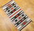 Vintage Native American Navajo Rug with A Banded Pattern in Southwestern Colors 1571, 1' 8" x 3' 3" , 3rd Quarter of the 1900s, SW United States
