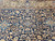 Late 19th Century Antique Persian Ziegler Mahal Sultanabad room size rug. Handwoven with natural vegetable dyes. All-over geometric and stylized floral motifs. Rich navy field. Wide ivory border. French blue accents. Ziegler & Co. style.