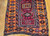 Antique Anatolian Prayer Rug 3x5 | Red Turquoise | Lower Section Detail