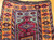 Antique Anatolian Prayer Rug 3x5 | Red Turquoise | Top Section Detail