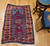 Antique Anatolian Prayer Rug 3x5 | Red Turquoise | In-Room View 4