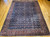 Antique Mahal Sultanabad Carpet 11x14 | Navy Allover | Full View on Floor