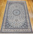 Persian Nain Habibian in Floral Pattern with Silk Highlights in Ivory, Pale Blue, Caramel, Navy Blue, French Blue, The Persian Knot, SKU 1242