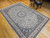 Persian Nain Habibian in Floral Pattern with Silk Highlights in Ivory, Pale Blue, Caramel, Navy Blue, French Blue, The Persian Knot, SKU 1242