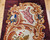 Vintage French Savonnerie in Floral Pattern in Chocolate Brown, Ivory, Red, Blue, The Persian Knot, SKU 1737