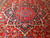 Oversize Persian Heriz Serapi in Geometric Pattern in Pale Yellow, Pink, Blue, Red, The Persian Knot, SKU 1754