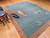 Vintage Room Size Art Deco Chinese Rug in Teal, Brown, Blue, The Persian Knot, SKU 1762