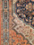 19th Century Persian Farahan Sarouk in Floral Pattern in Navy Blue, Terracotta, Camel Colors, The Persian Knot, SKU 1753