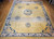 19th Century Oversize Chinese Peking Rug in Ningxia Medallion Pattern in Pale Yellow, Pink, Blue, The Persian Knot, SKU 1763