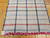 Vintage American Rag Runner in Stripe Pattern in Cream, Blue, Pink, The Persian Knot, SKU 1958A
