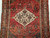 Vintage Persian Hamadan in Tribal/Rustic Design with Shades of Dark Green, Red,  Blue, and Gray 1794, 3’ 5” X 6’ 7”, 2nd Quarter of the 1900s