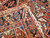 Vintage Persian Heriz Serapi Near Square Area Rug in Green, Blue, Ivory, Red, The Persian Knot Gallery, SKU 1789