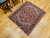 Vintage Persian Heriz Serapi Near Square Area Rug in Green, Blue, Ivory, Red, The Persian Knot Gallery, SKU 1789