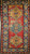Antique Caucasian Kazak 4x4 | Three Medallion Red