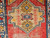 Antique Caucasian Kazak 4x4 | Three Medallion Red | Center Field Close-Up