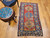 Antique Caucasian Kazak 4x4 | Three Medallion Red | In-Room View 6