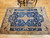 Vintage Turkish Oushak Area Rug in French Blue, Green, Purple, and Ivory Colors 1809, The Persian Knot Gallery, SKU 1809