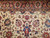 Vintage Persian Tabriz with Large Botanical Designs in French Blue, Ivory, and Salmon Colors 1835, 8’ 2” x 12’ 2”, 1st Quarter of the 1900s, The Persian Knot