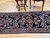 Early 1900s Persian Lilian Runner in an Allover Floral Design in Abrash Navy Blue 1834, 3’ x 7’ 3”,  4th Quarter of the 1800s, NW Persia