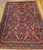 Antique Persian Heriz Serapi 8x11 | Allover Madder Red | Top Section Detail