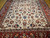 Vintage Persian Isfahan Rug 10x14 | Shah Abbas Allover | Border Detail