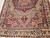 19th century Persian Kerman Lavar rug with floral medallion in red, pale yellow, and cream, 4’ 3” x 5’ 11”, 4th Quarter of the 1800s, Persia