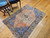 Vintage Turkish Oushak Rug 4x5 | Salmon French Blue | In-Room View 8