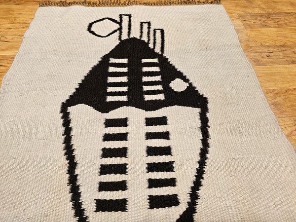 Vintage Mid Century Modern Hand Woven Tapestry Wall Art,   @thepersianknot   , SKU 2205