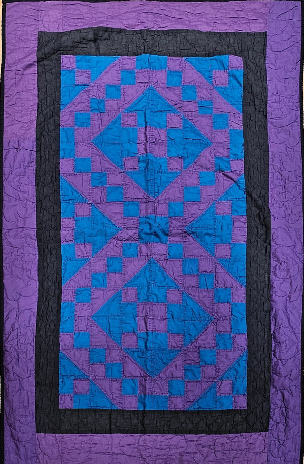 Vintage American Amish Hand-Crafted “Jacob’s Ladder” Cotton Quilt,  @thepersianknot  , SKU 2241